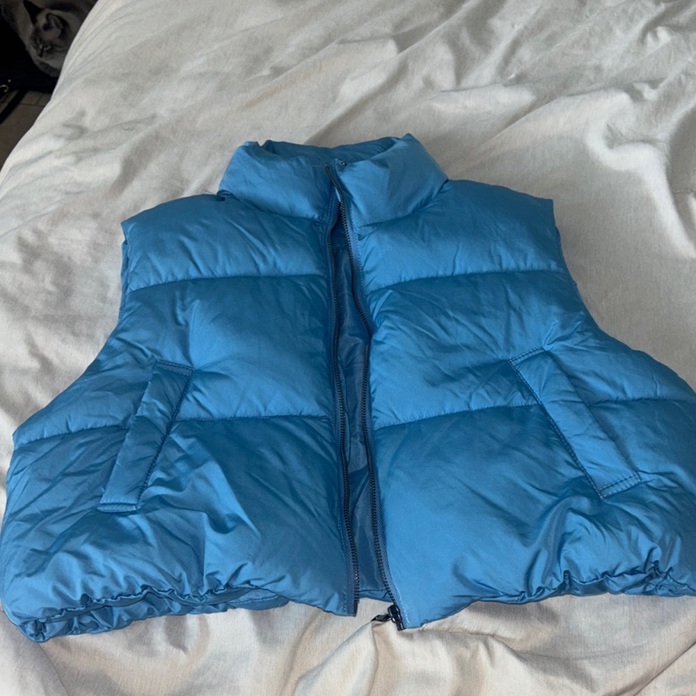 Double Zero Blue Puffer Vest